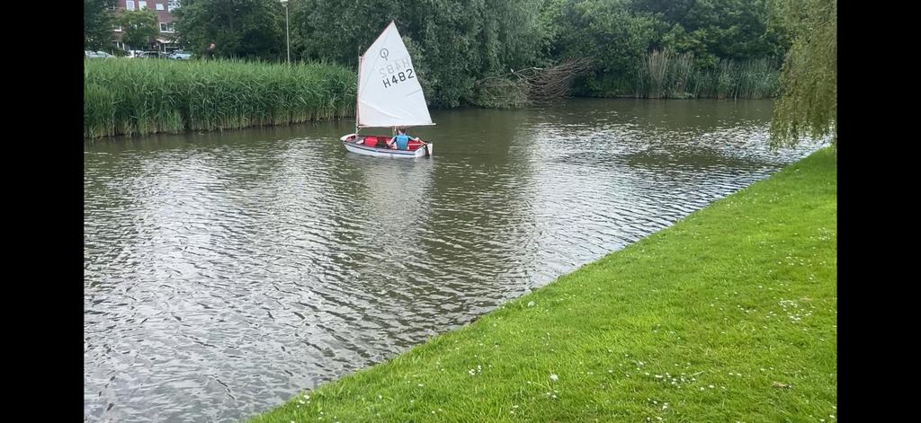 Optimist zeilboot, Ophalen, Gebruikt, Handmatig