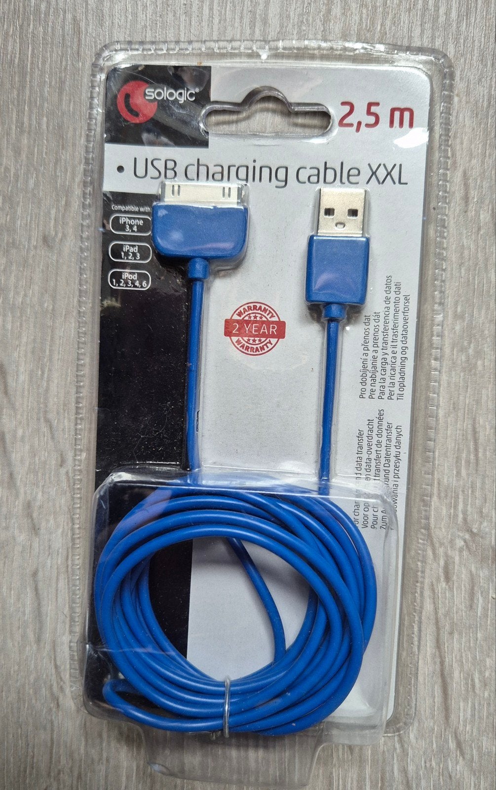 USB laadkabel XXL, Ophalen of Verzenden, Nieuw