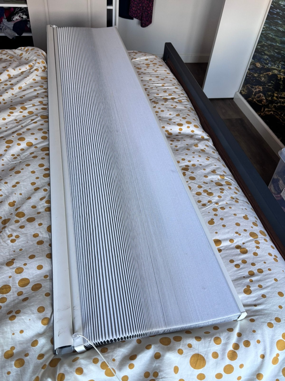 Luxaflex plisse/duette gordijn, Ophalen, Gebruikt, 200 cm of meer, Wit