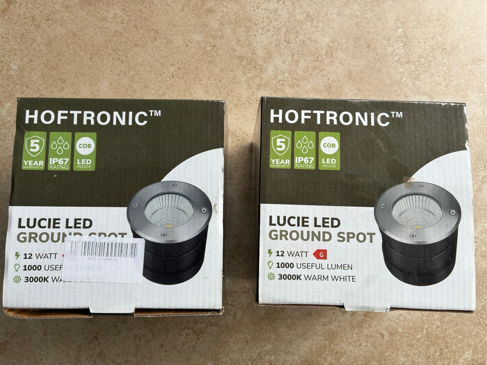 Set grondspots (LED, 12 Watt, 3000K), Ophalen, Overige merken, Overige fittingen, LED
