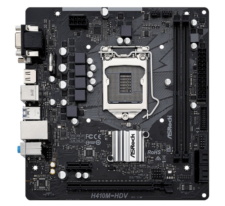 Asrock H410M-HDV R2.0 Socket 1200, Computers en Software, Moederborden, LGA1200, DDR4, Ophalen of Verzenden, Bijsterhuizen 1111 , Nijmegen Gelderland, NL
