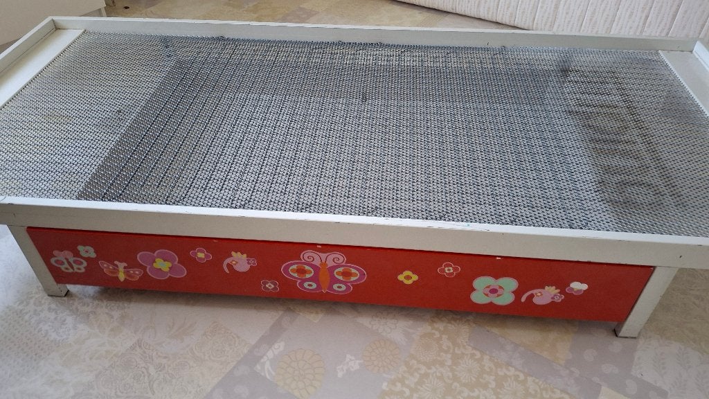 Kinderbed, Ophalen, Gebruikt, Eenpersoons, Wit