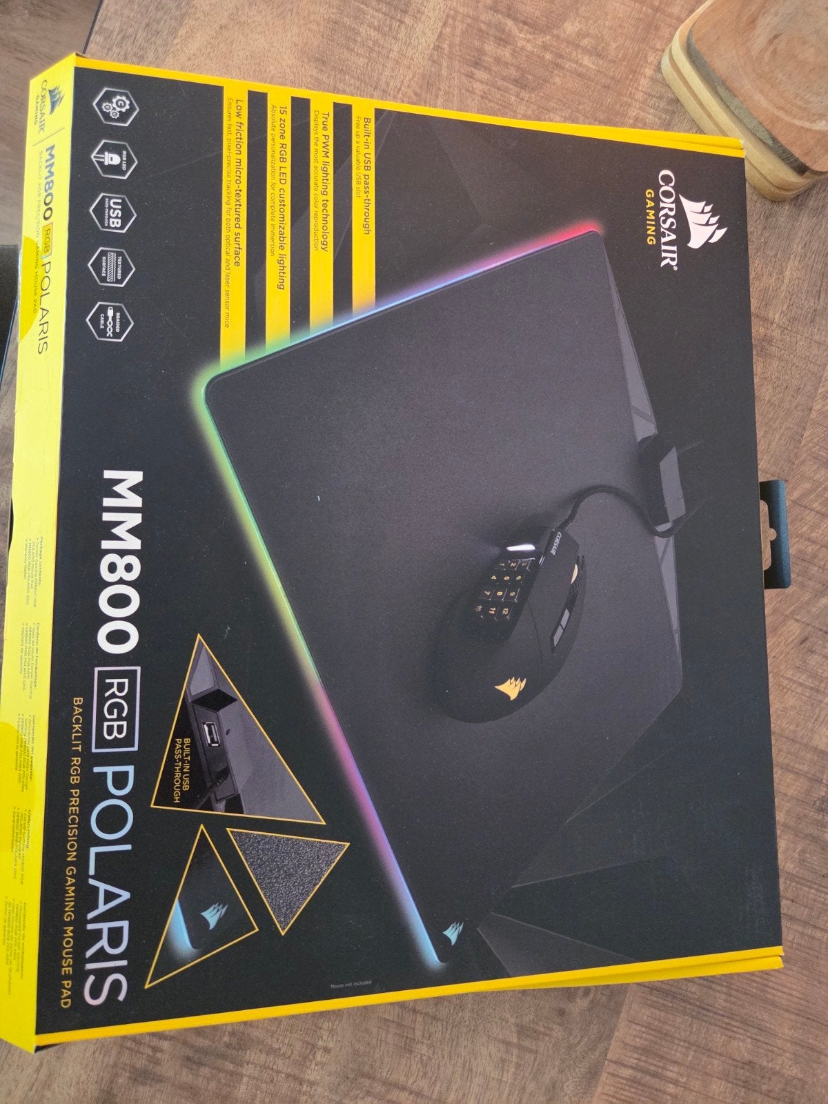 Corsair MM800 RGB Polaris Gaming Muismat, Ophalen, Gaming muismat, Zo goed als nieuw, Corsair