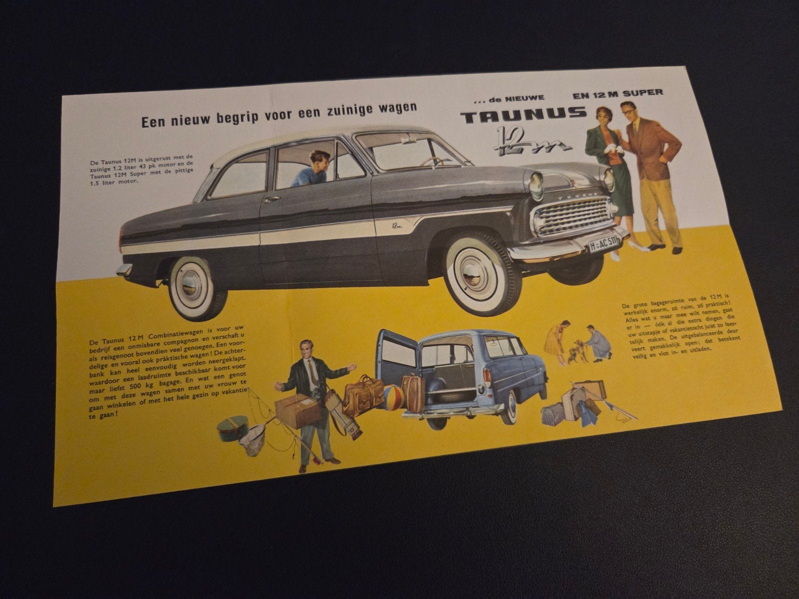 Brochure Ford Taunus 12M / 12 M Super 1960, Ophalen of Verzenden, Zo goed als nieuw, Ford