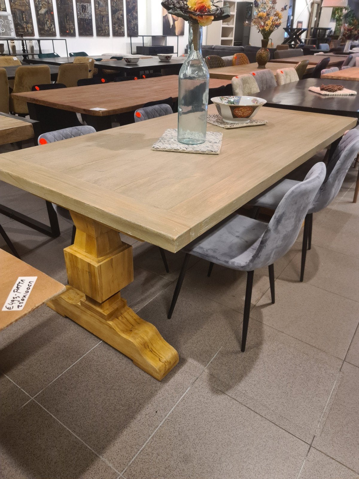 nieuwe landelijke eettafel 200x100cm grenen klooster model, Huis en Inrichting, Ophalen, Hout, Meerkleurig, .