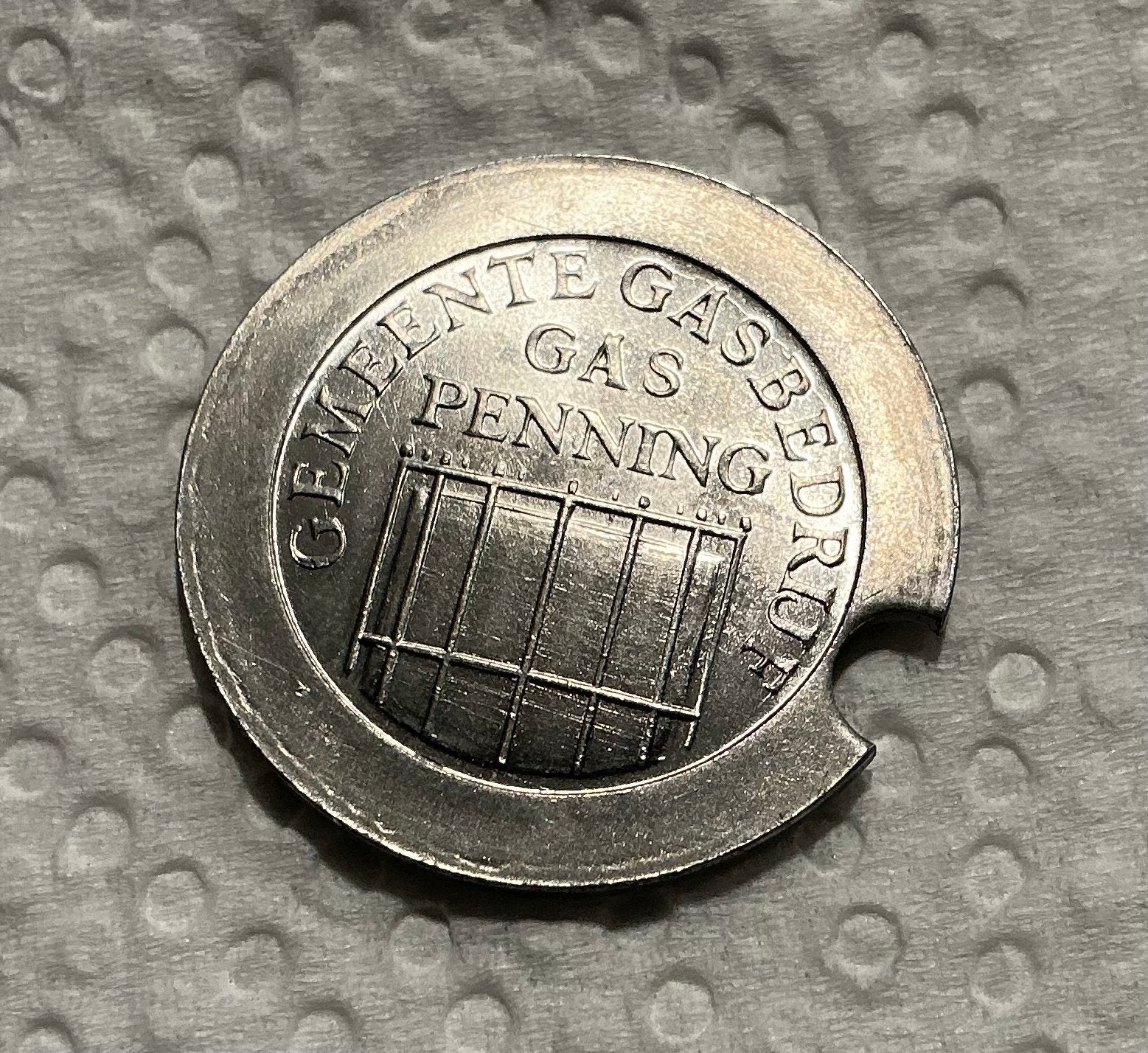 Oude gasmunt gemeente SAPPEMEER, Ophalen of Verzenden, Nederland