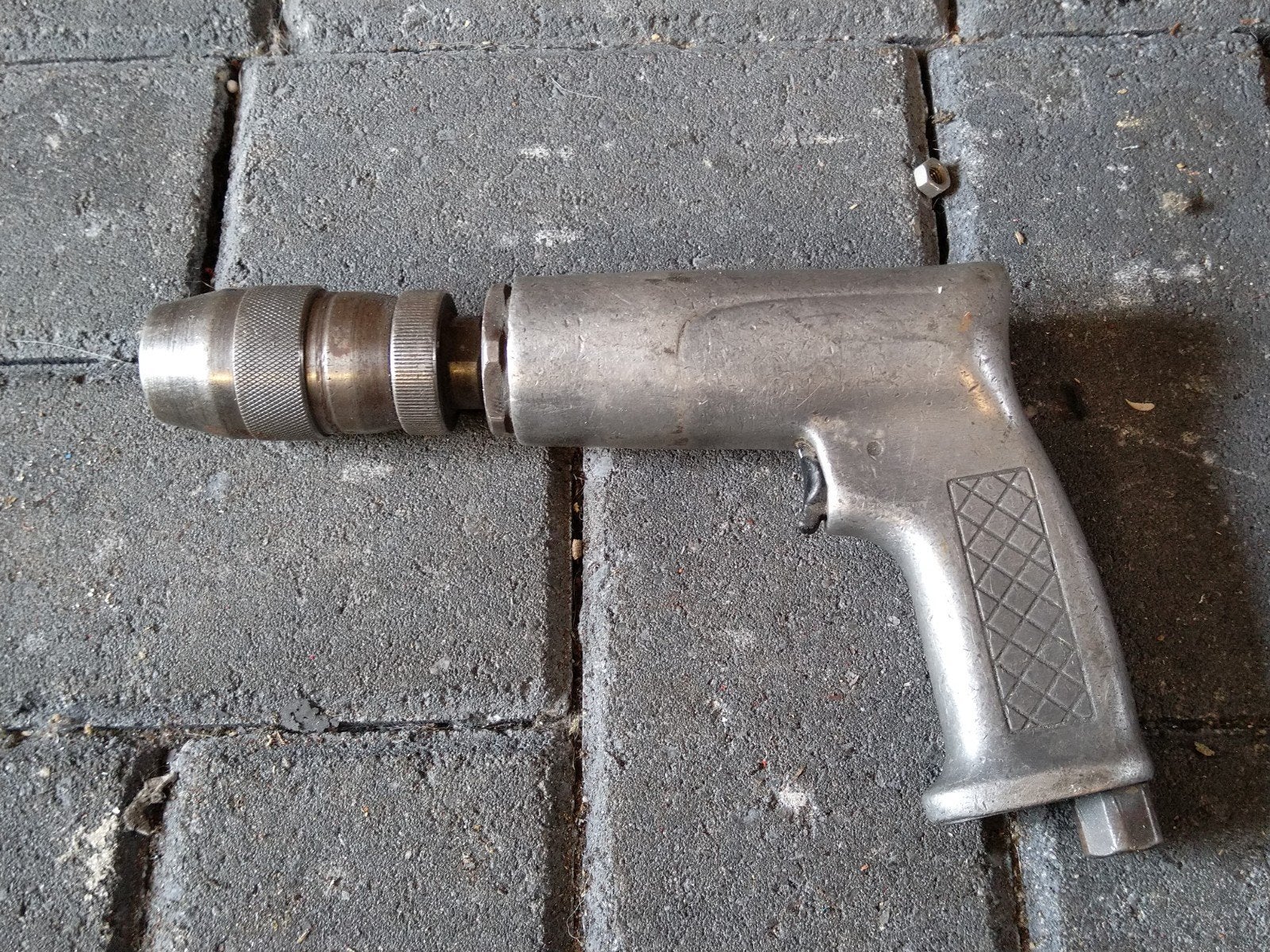 Pneumatische luchtboormachine met snelspan boorkop, Ophalen of Verzenden, Gebruikt