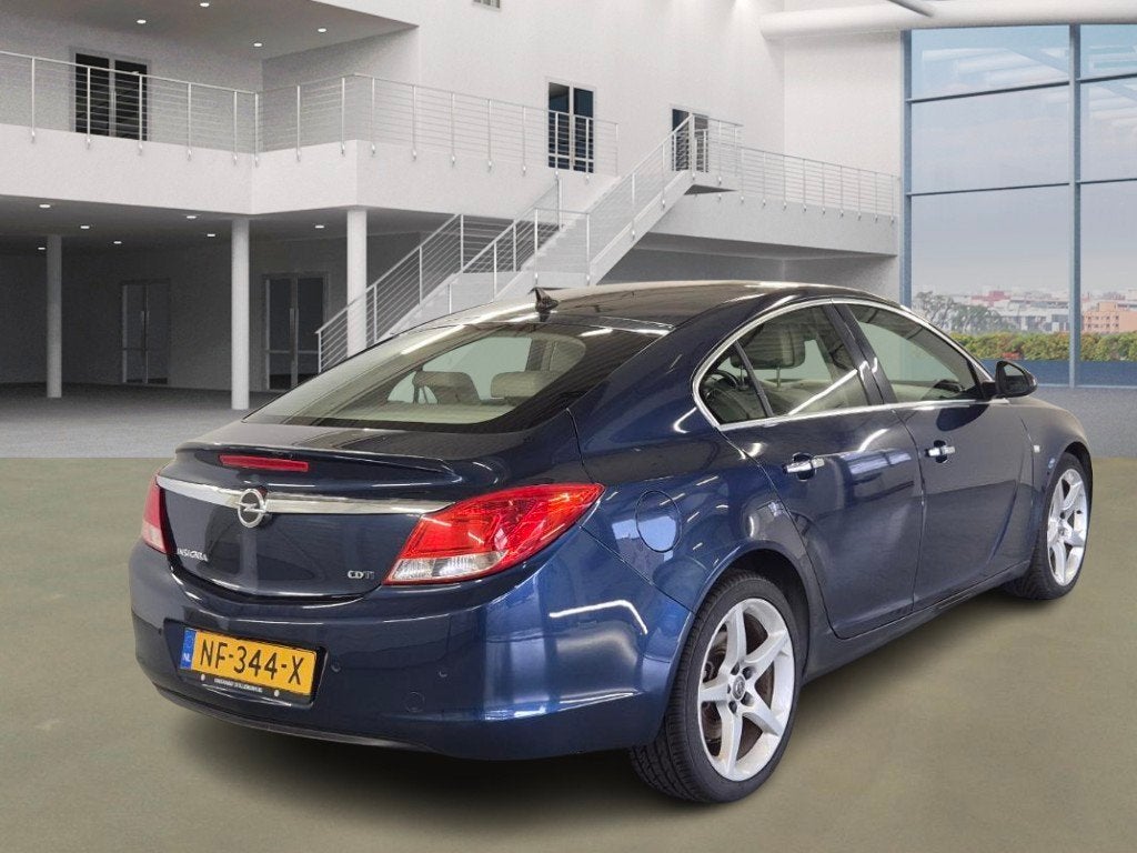 Opel Insignia 2.0 CDTI Cosmo, Auto's, Euro 5, 4 cilinders, Blauw, Leder en Stof