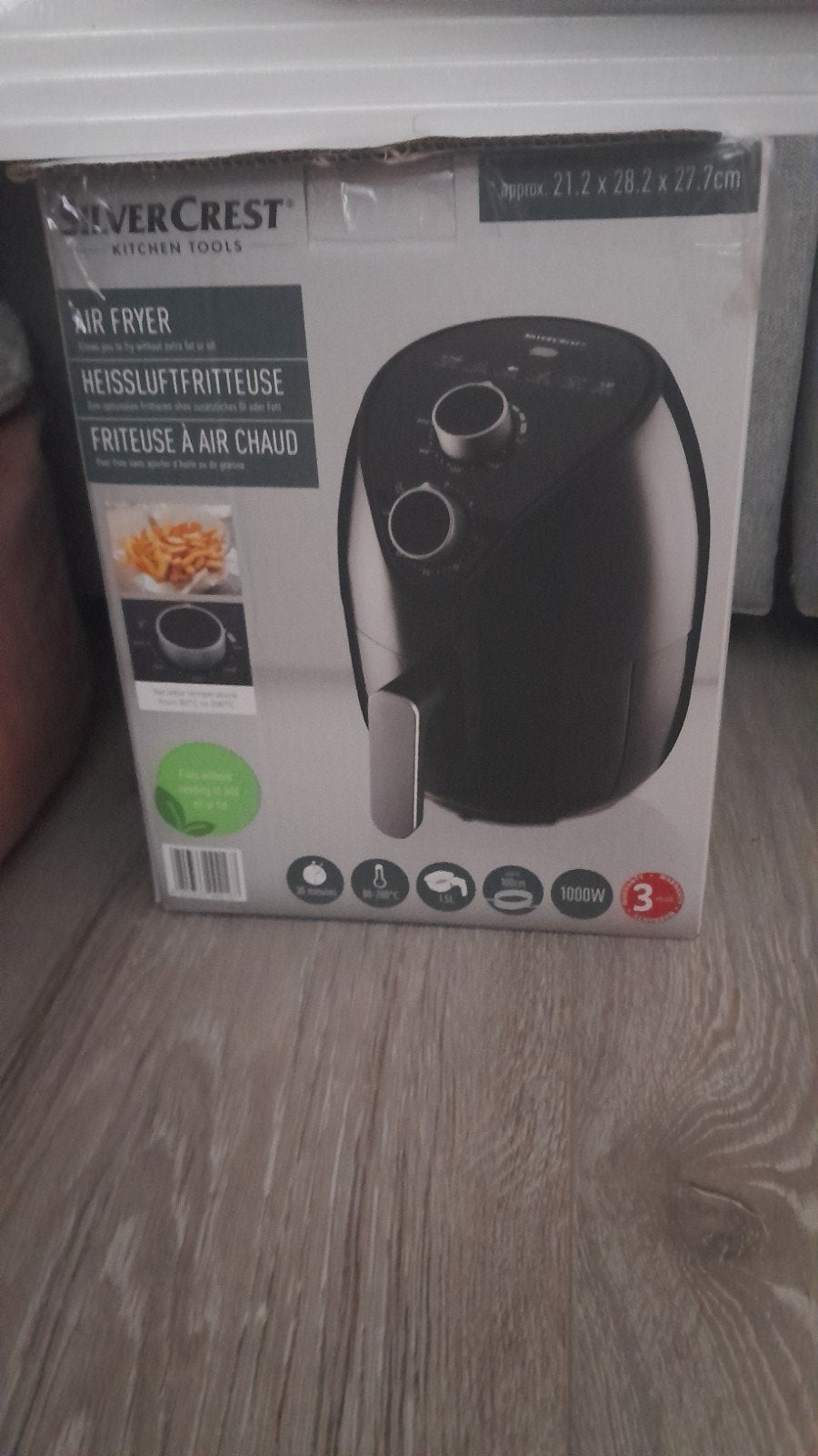 SilverCrest Airfryer 1000W - Nieuw in doos, Ophalen of Verzenden, Nieuw, Airfryer, Minder dan 750 gram