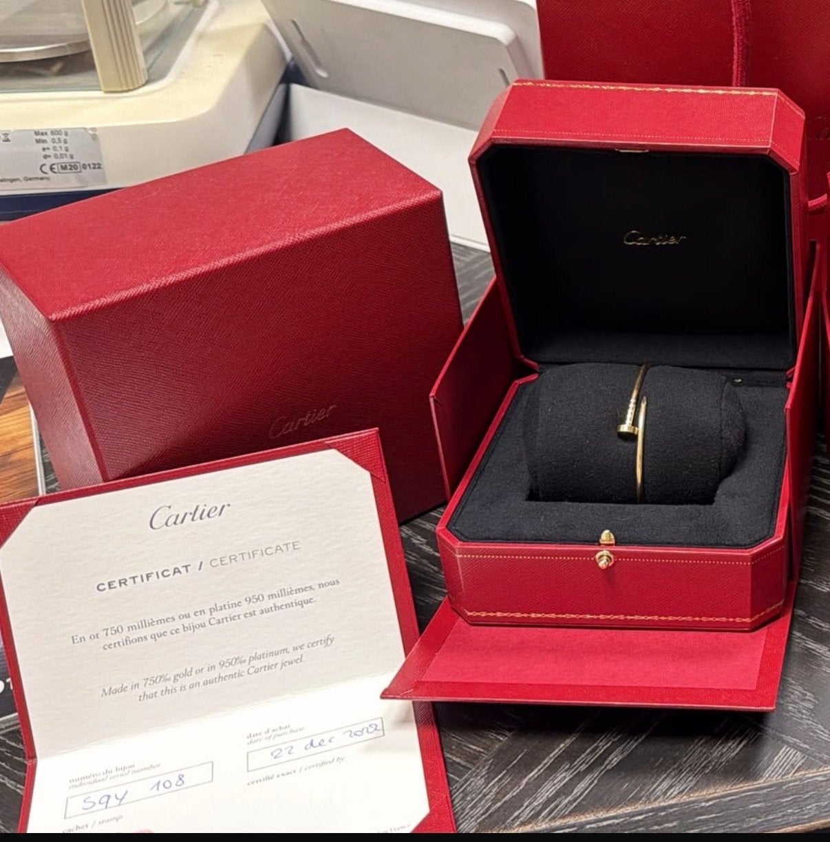 Cartier Love Armband (17) & Juste un Clou (16) met toebehore, Cartier, Cartier, Geel, Ophalen of Verzenden
