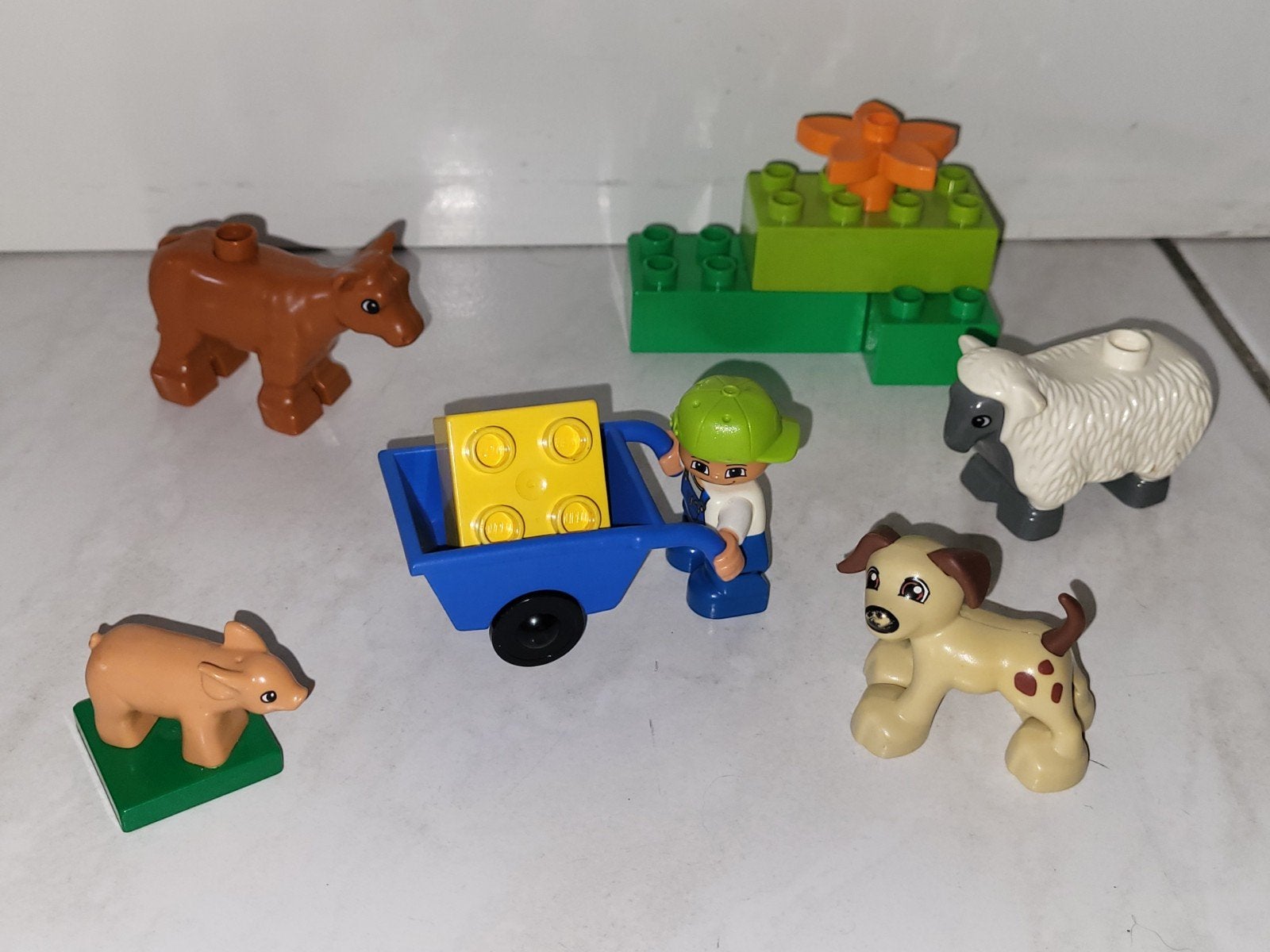 Duplo boerderij dieren met kindje en kruiwagen, Kinderen en Baby's, Speelgoed | Duplo en Lego, Gebruikt, Ophalen of Verzenden