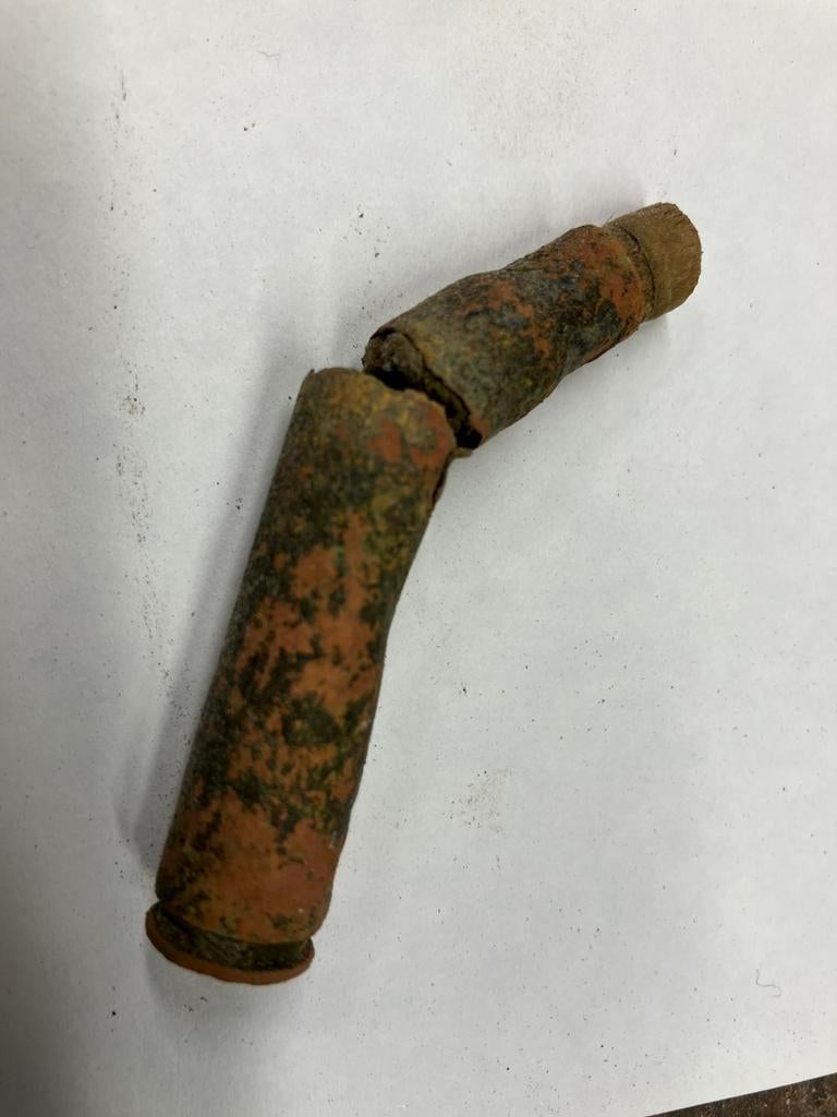 K98 Mauser oefenpatroon houten punt, Ophalen of Verzenden, Duitsland, Hulzen of Bodemvondsten