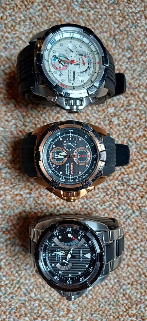Seiko Velatura 3x, Sieraden, Tassen en Uiterlijk, Horloges | Heren, Ophalen of Verzenden, Gebruikt, Staal, Seiko