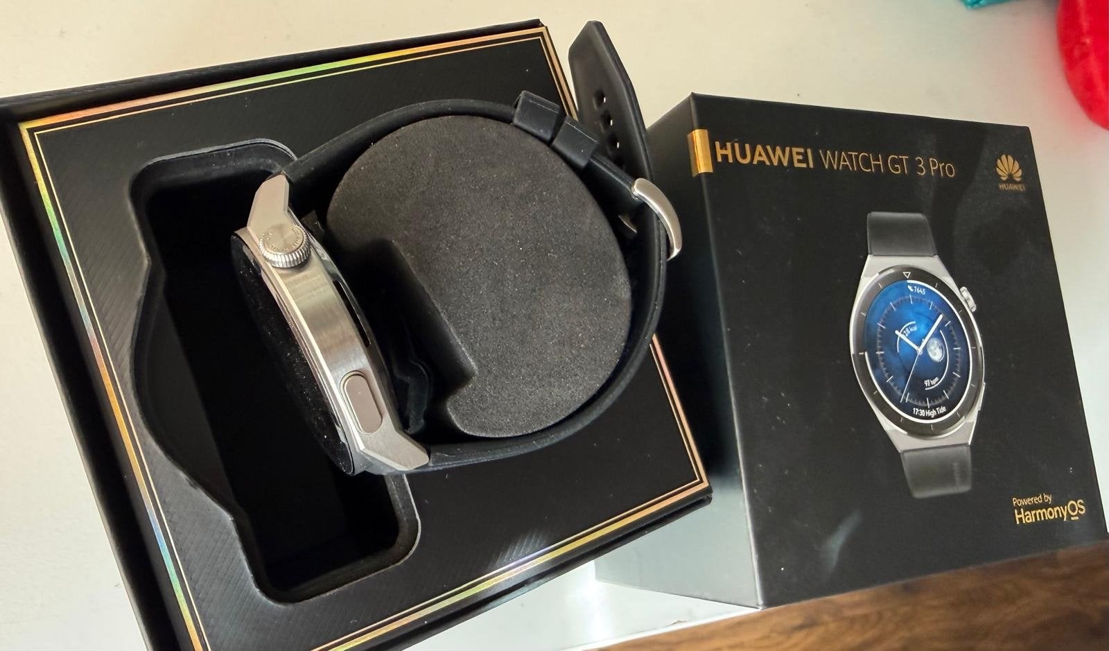 Huawei Watch GT 3 Pro - Zo goed als nieuw, Sieraden, Tassen en Uiterlijk, Smartwatches, Ophalen, Hartslag, Zo goed als nieuw, Waterdicht
