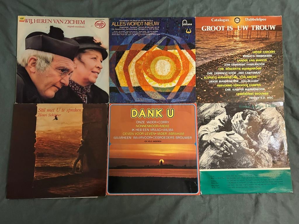 31 LP's Religieuze muziek Nederlands (ook per stuk te koop), Ophalen of Verzenden, Gebruikt, 12 inch, Religie en Gospel