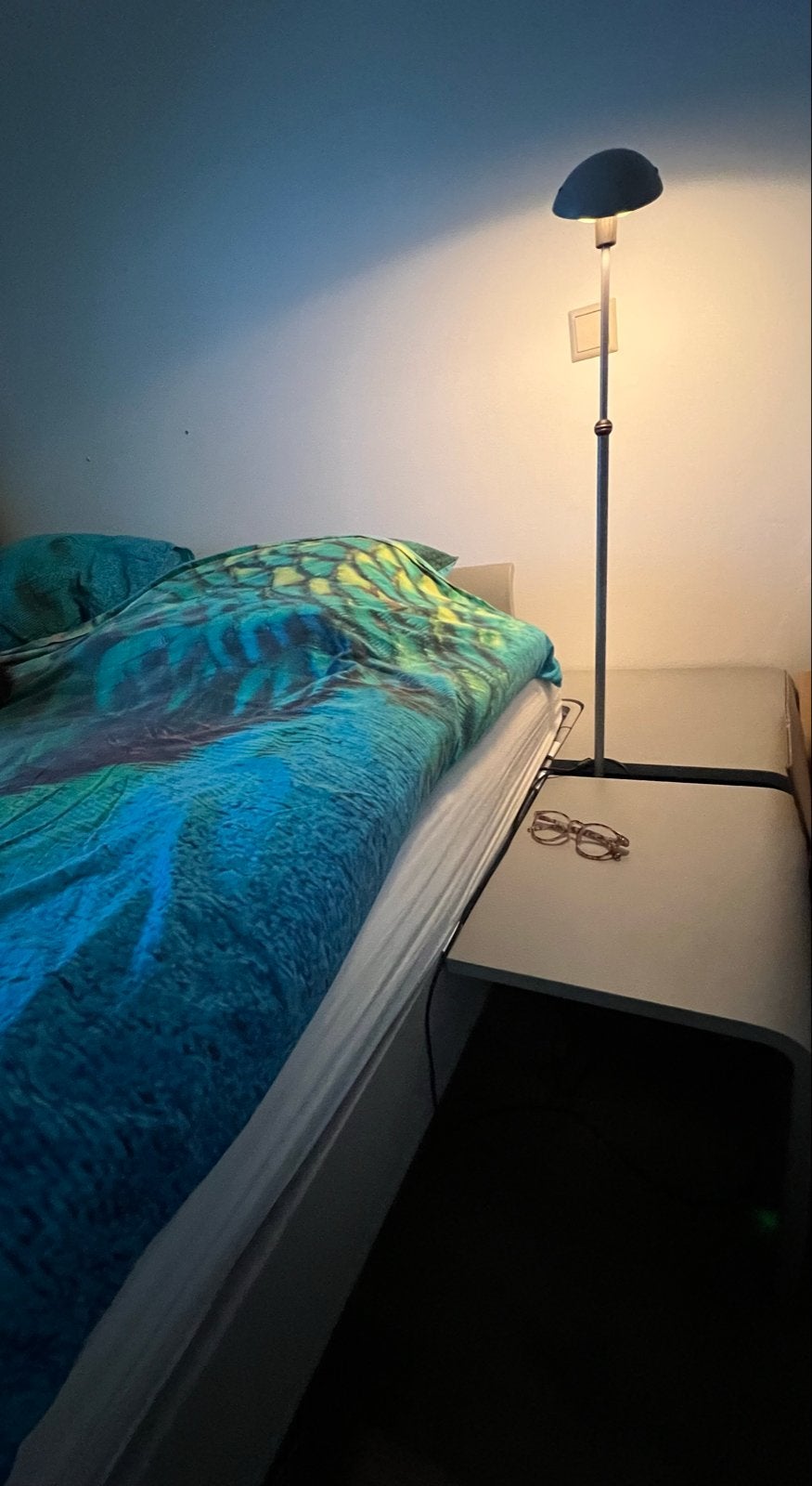 Auping Auronde 180x220 cm met accessoires en matras, Ophalen, Tweepersoons, Zo goed als nieuw, 180 cm