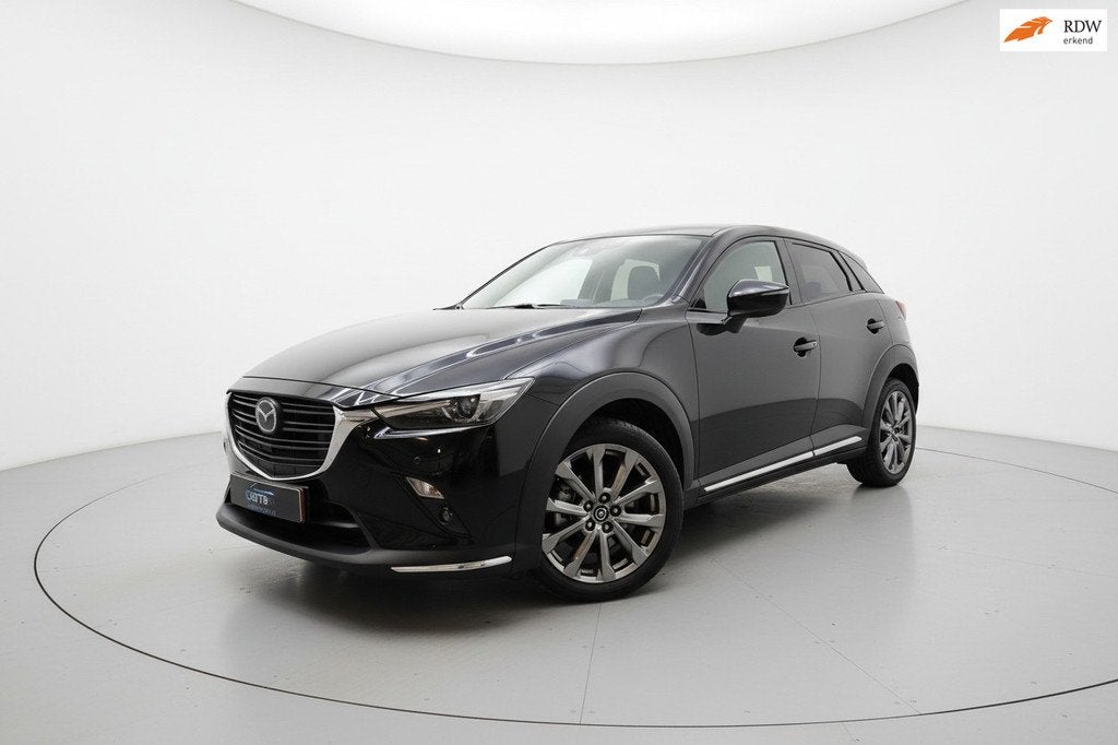 Mazda CX-3 2.0 SkyActiv-G 120 GT-M LEER MEMORY HUD CAMERA, Auto's, 1998 cc, Euro 6, 4 cilinders, Zwart