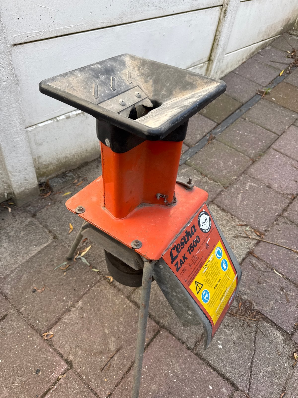 Lescha ZAK 1500 elektrische hakselaar takkenversnipper, Ophalen, Gebruikt, Elektrisch