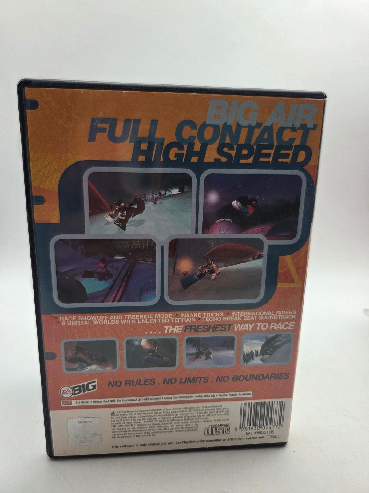 SSX - PlayStation 2 (PS2) Snowboard Game, Gebruikt, EA Sports, 1 speler, Onbekend