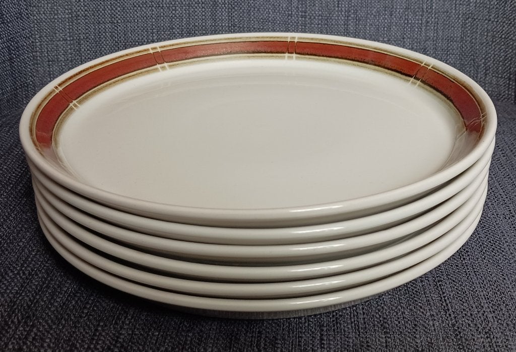 6x Désirée Denmark - Selandia - dinerbord - 23 cm, Ophalen, Gebruikt, Keramiek, Bord(en)