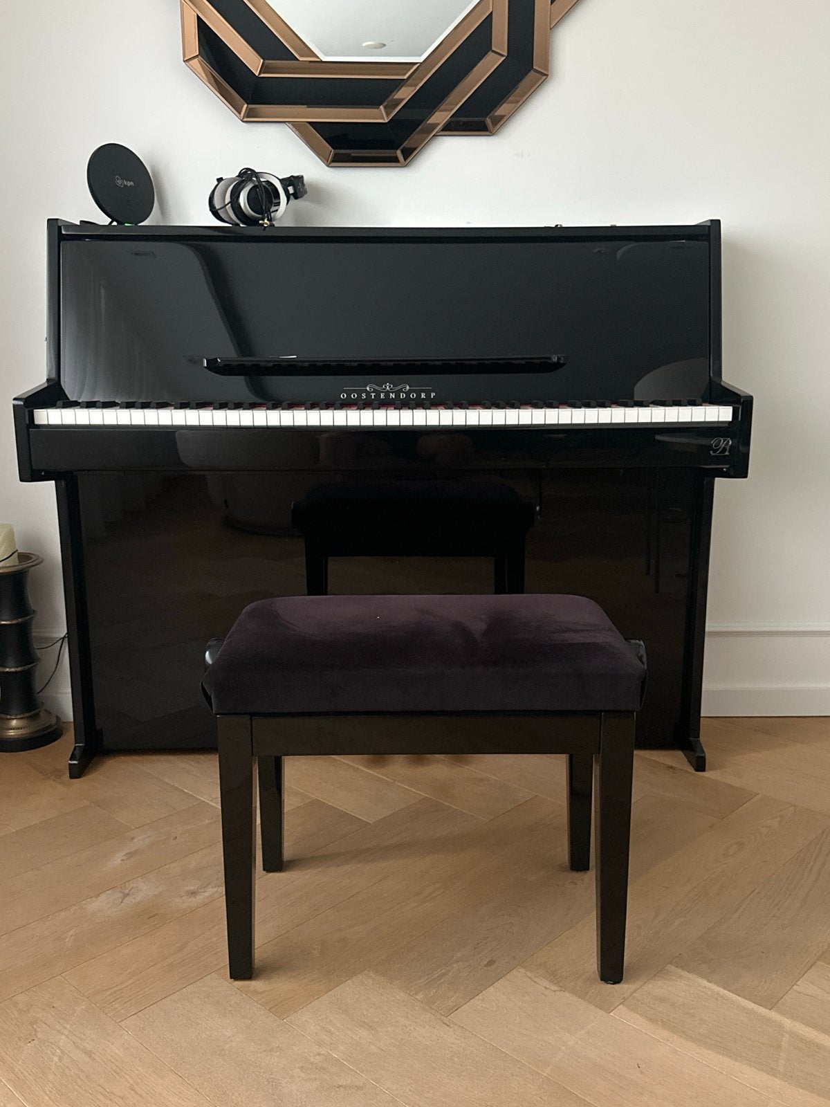 Oostendorp Elektrische Piano  - Zwart Hoogglans, Ophalen, Zwart, Digitaal, Zo goed als nieuw
