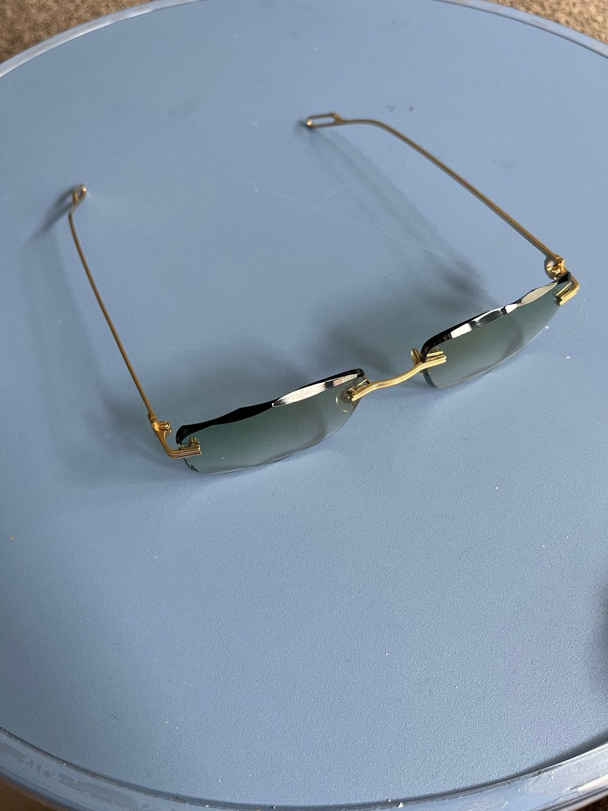 Cartier C Décor Rimless Sunglasses (CT0162O) – Full Set & Ce, Overige merken, Zonnebril, Overige kleuren, Ophalen of Verzenden