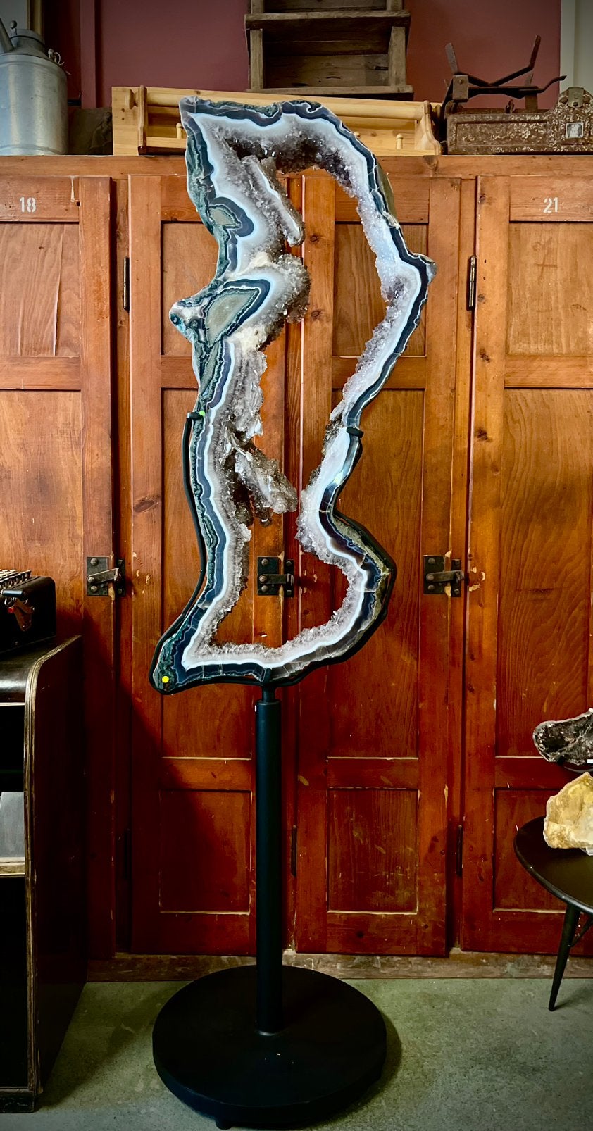 xxl amethist portal op draaibare voet, Meerkleurig, Overige typen, Ophalen, 180 cm
