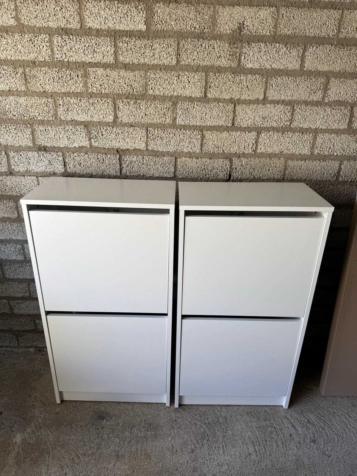 IKEA Bissa - witte schoenenkasten - Set van 2, Huis en Inrichting, Ophalen, Gebruikt