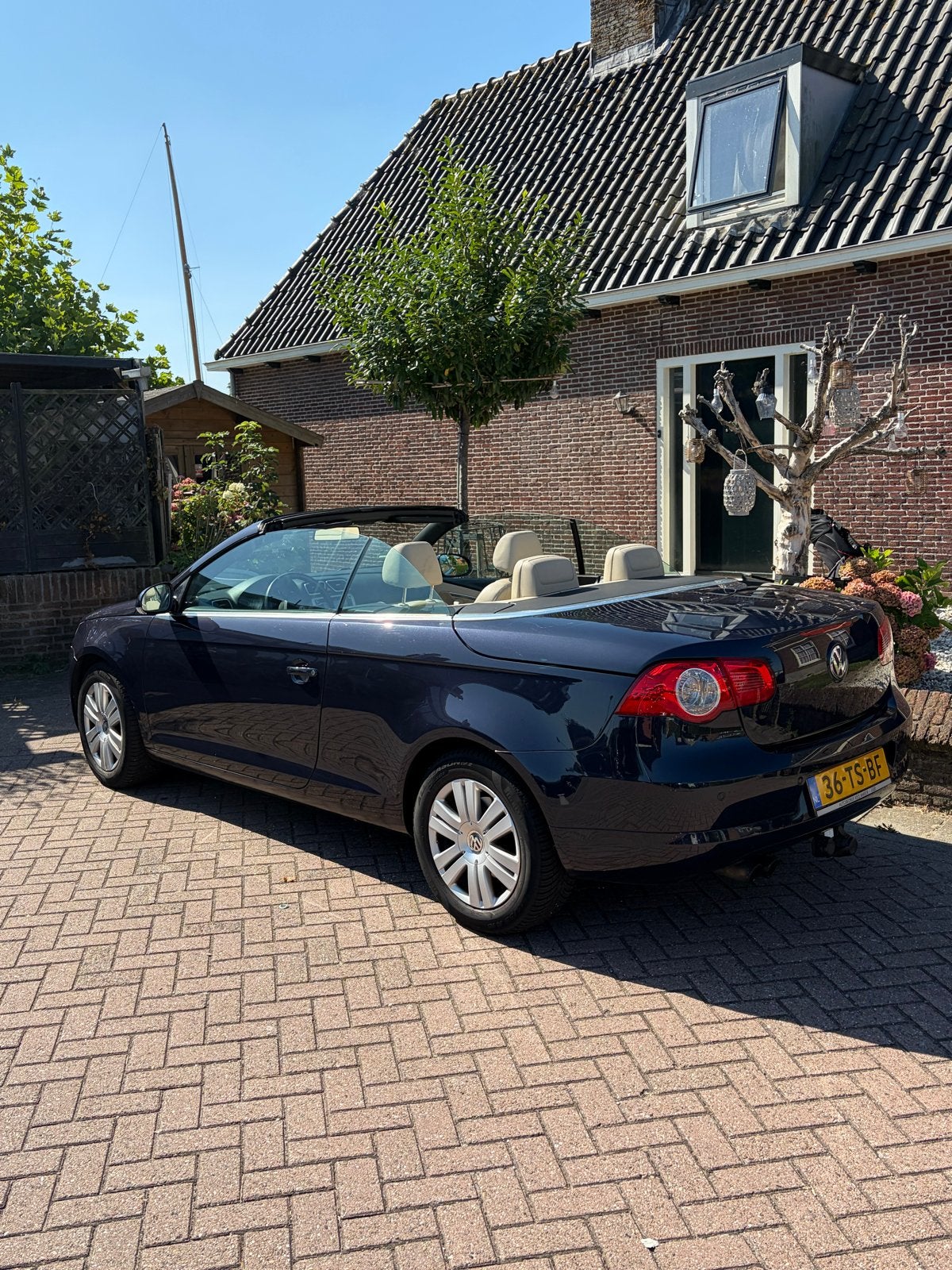 Volkswagen Eos 2.0 16V Tfsi 147KW DSG 2007 Blauw, Auto's, 1532 kg, 4 cilinders, Origineel Nederlands, 84 €/maand