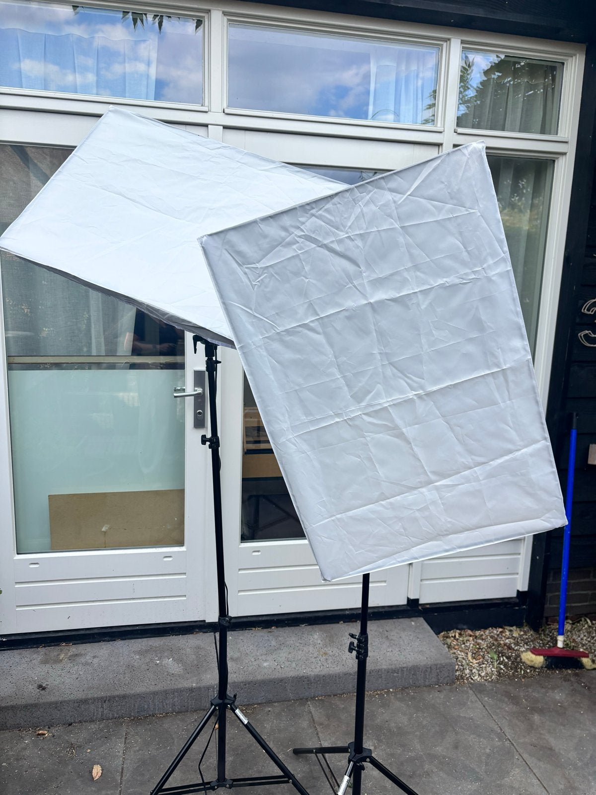 Zgan Falcon Eyes SS 250D flits met 2 flitsers en softboxen, Ophalen, Zo goed als nieuw, Falcon Eyes, Studioflitser