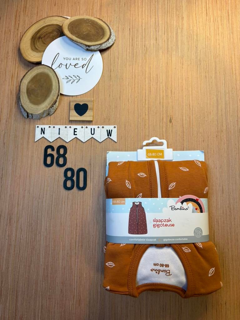 Baby slaapzak bruin Kruidvat maat 68/80 - 0.5 TOG, Ophalen of Verzenden, Nieuw, 70 tot 85 cm, Slaapzak