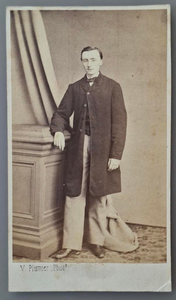 232 cdv Nederlandse jongen Jozef Meddens uit Groningen, Ophalen of Verzenden, Voor 1940, Gebruikt, Kind