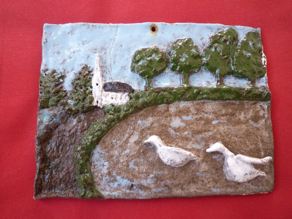 '650 KERAMIEK WANDDECORATIE, (LANDSCHAP), Ophalen of Verzenden, Nieuw