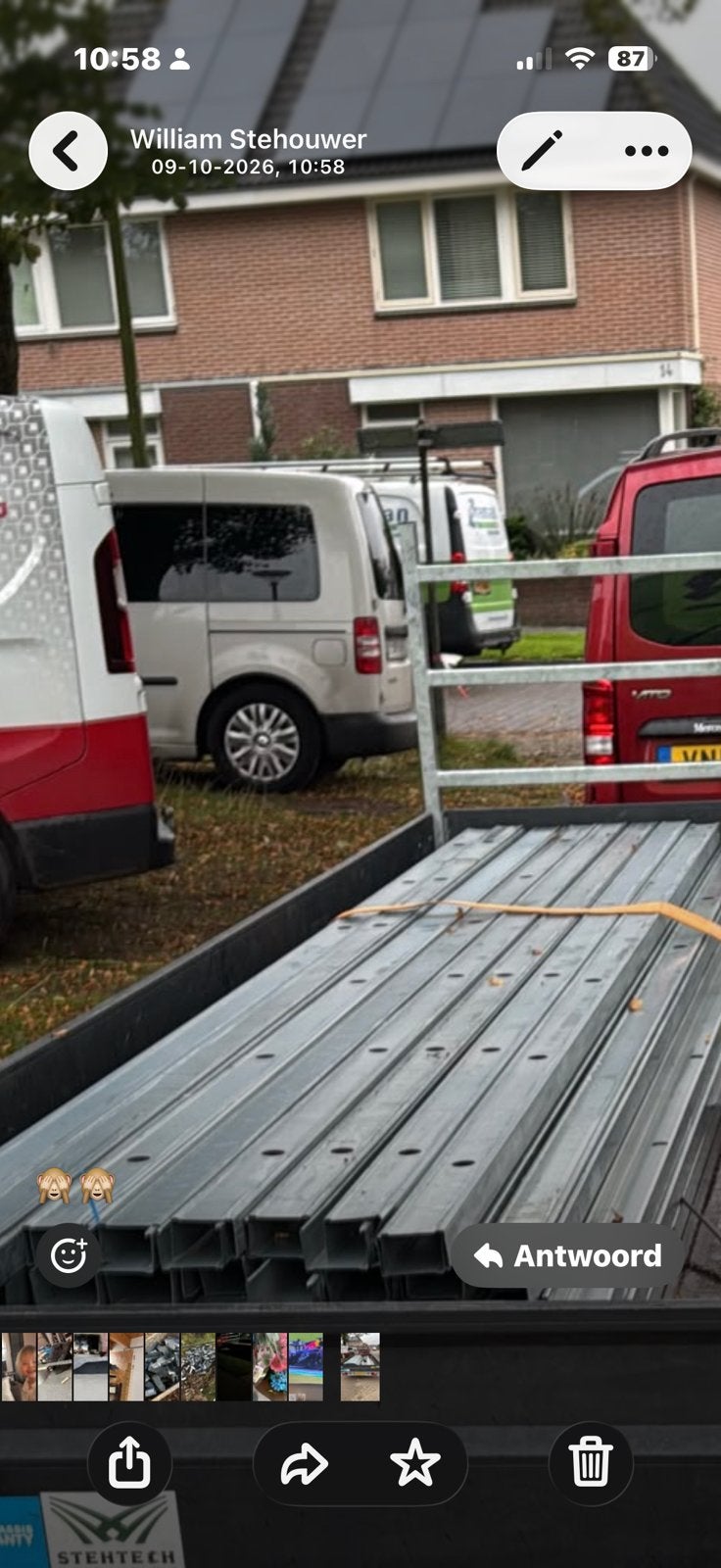 Metal stud profielen staanders., Ophalen, Zo goed als nieuw