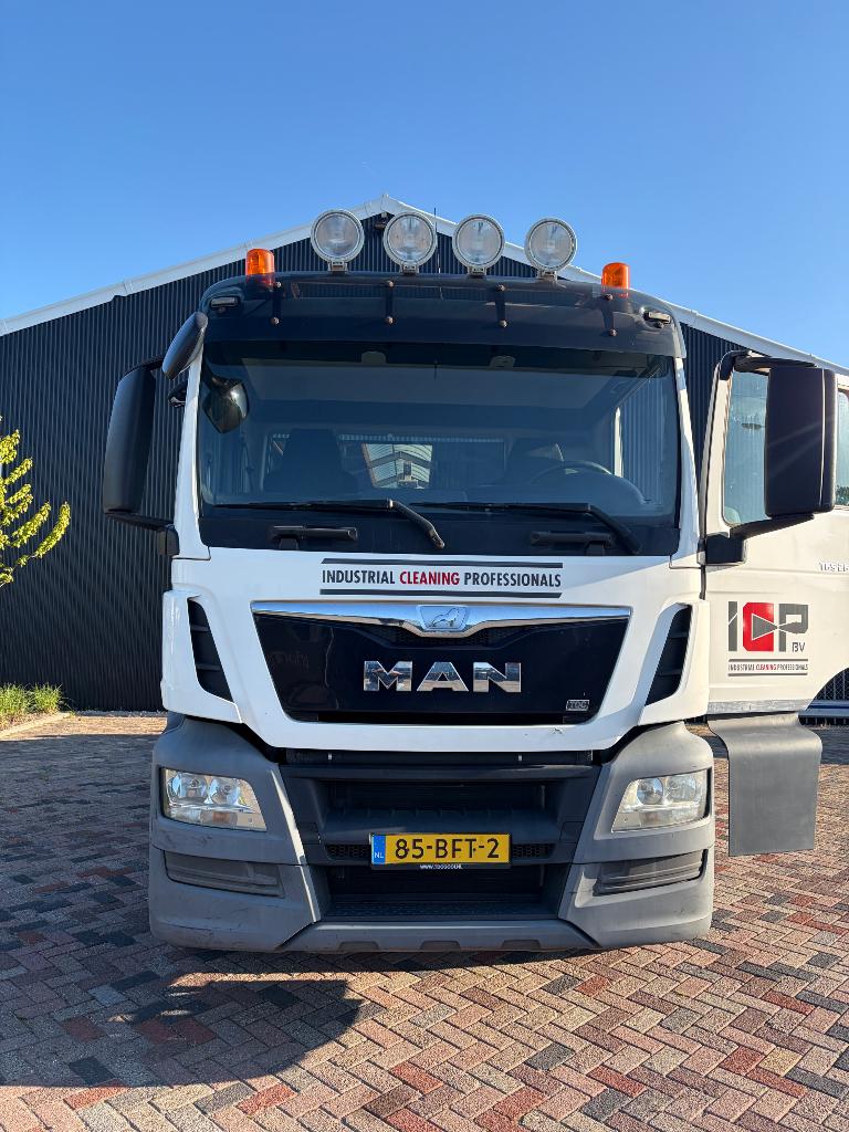 MAN haakarm containerwagen, Automaat, Euro 6, MAN, Wit