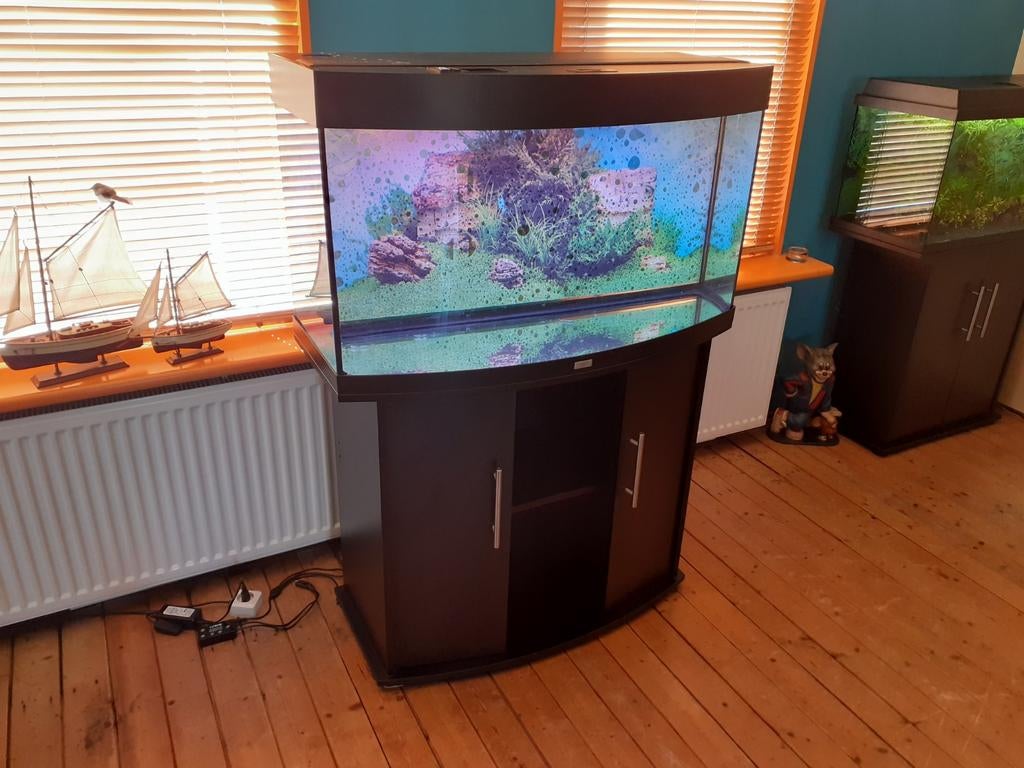 Zwarte Juwel vision 180 LED met kast...., Dieren en Toebehoren, Vissen | Aquaria en Toebehoren, Ophalen, Gebruikt, Verwarming