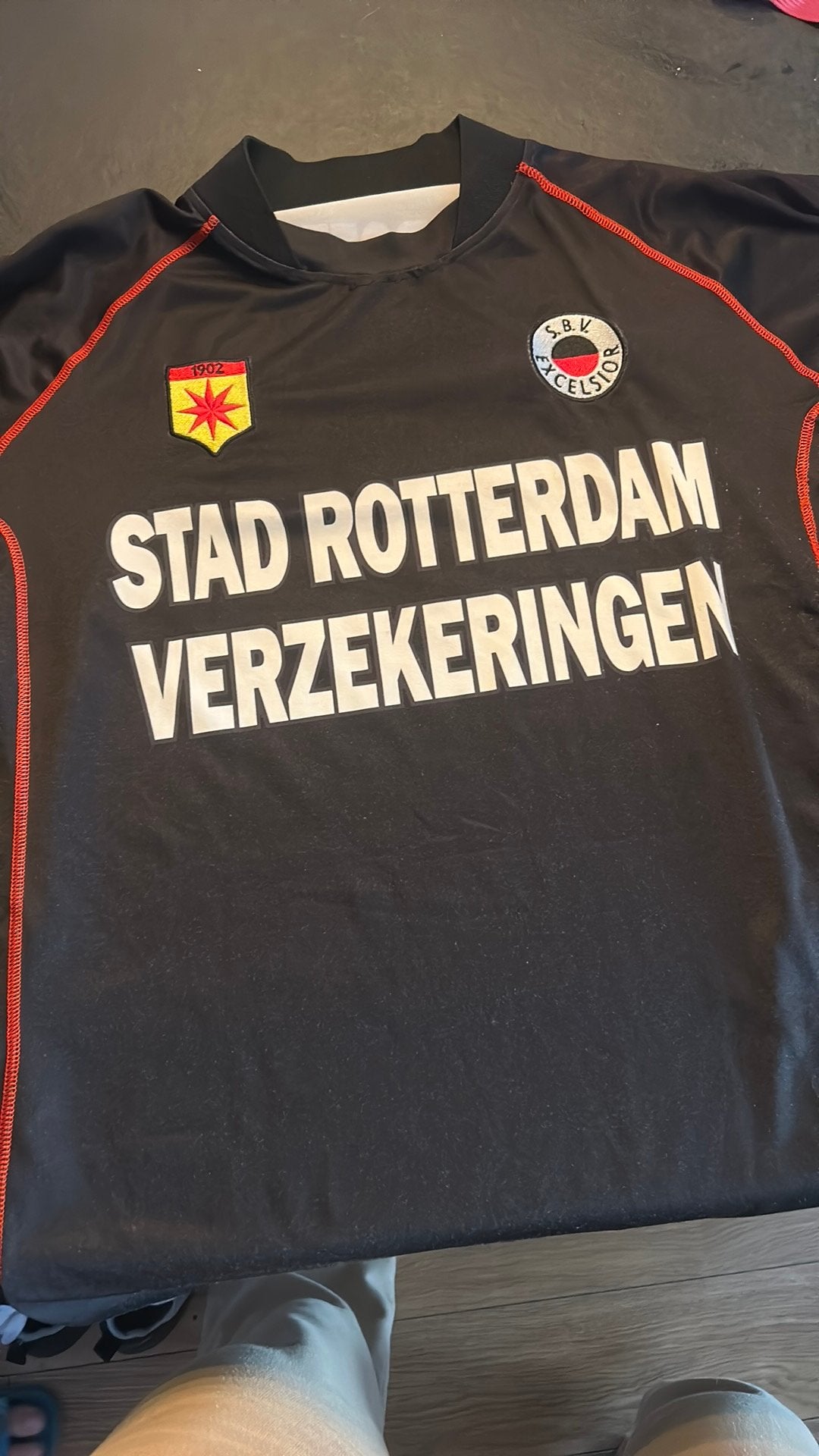 Origineel Excelsior Rotterdam spelersshirt rugnummer 6, Verzamelen, Ophalen of Verzenden, Gebruikt, Overige sporten, Shirt