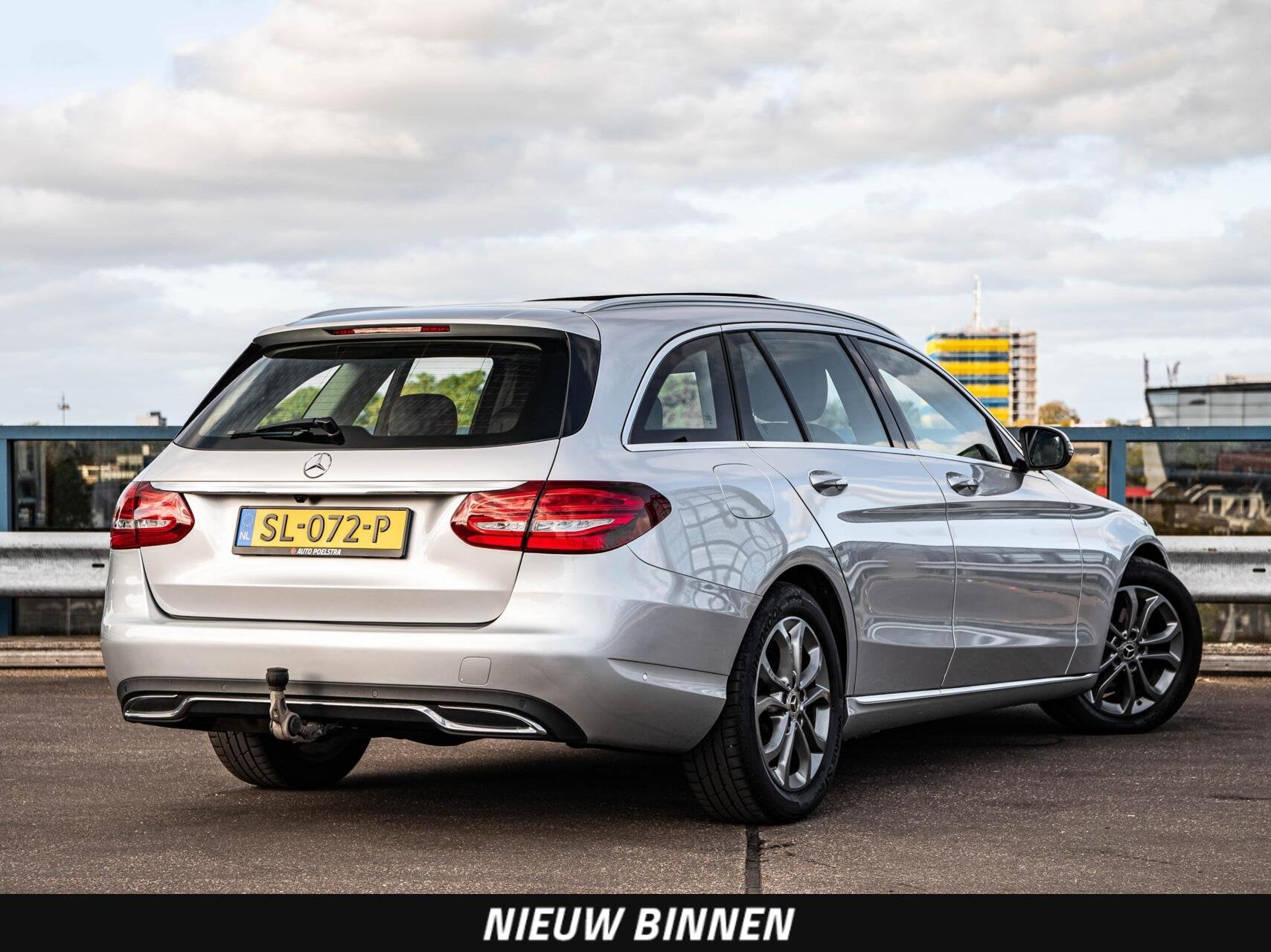 Mercedes-Benz C-klasse Estate 180 Prestige | Panoramadak | T, Auto's, Automaat, Dealer onderhouden, Achterwielaandrijving, Leder en Stof
