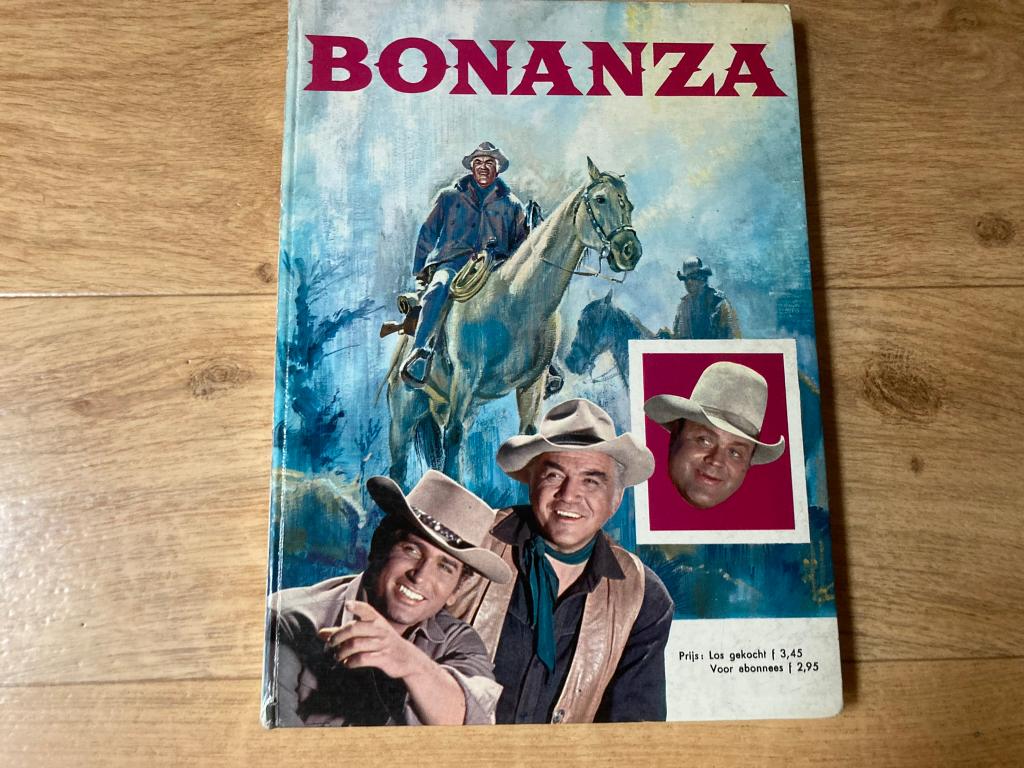 Bonanza boek jaren 70 nalv tv reeks in nl taal vintage!, Boeken, Ophalen of Verzenden, Gelezen