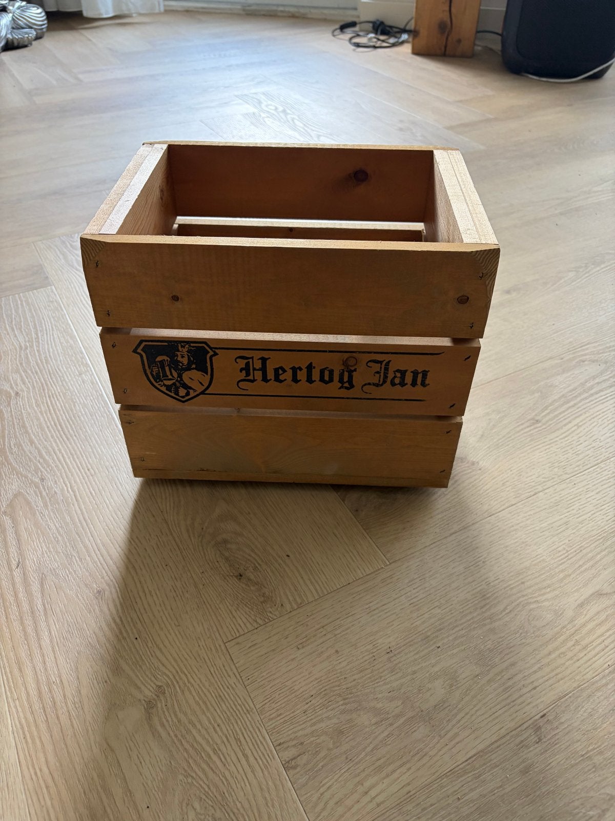 Hertog Jan houten kratje - Decoratief en functioneel, Minder dan 50 cm, Gebruikt, Ophalen of Verzenden, 5 – 50