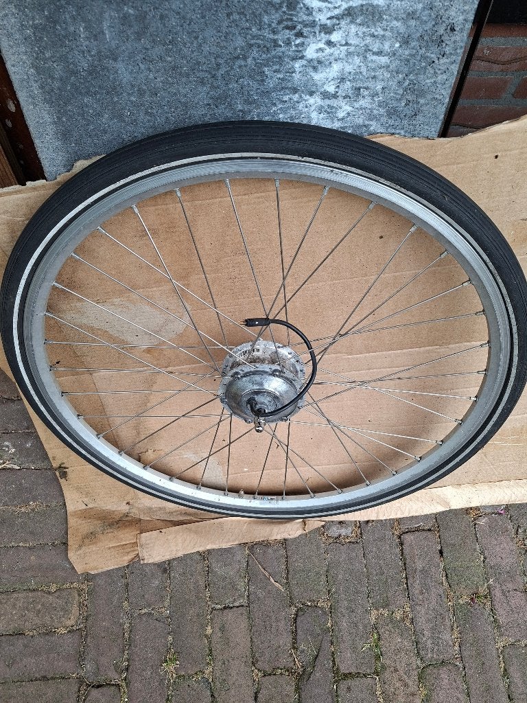 e-bike voorwiel batterij en display, Ophalen of Verzenden, Gebruikt, Motor, Overige materialen