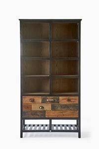 Riviera Maison Dering Harbor Boekenkast - Industrieel Design, Huis en Inrichting, Kasten | Boekenkasten, Met plank(en), 100 tot 150 cm