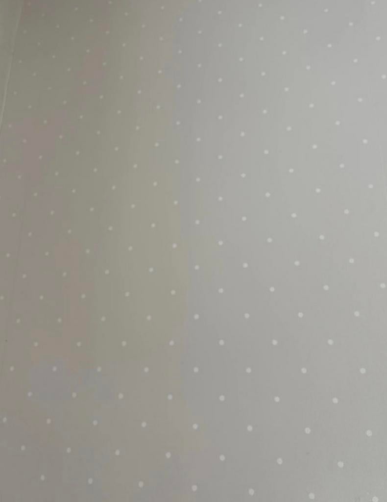 Grandeco vliesbehang beige met witte stippen, Ophalen of Verzenden, Minder dan 10 m², Beige