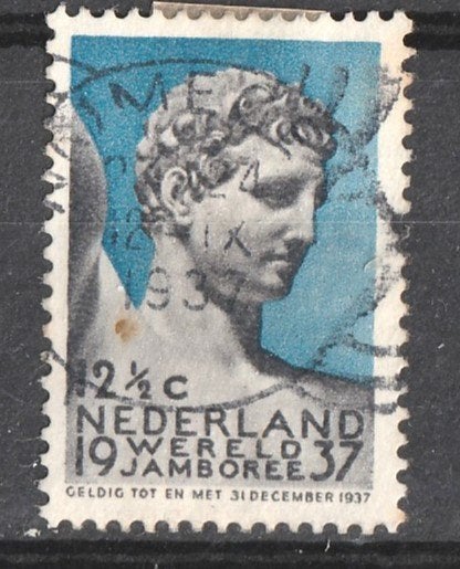 nvph 295 Wereld Jamboree Vogelenzang 1937, Verzenden, Na 1940, Gestempeld