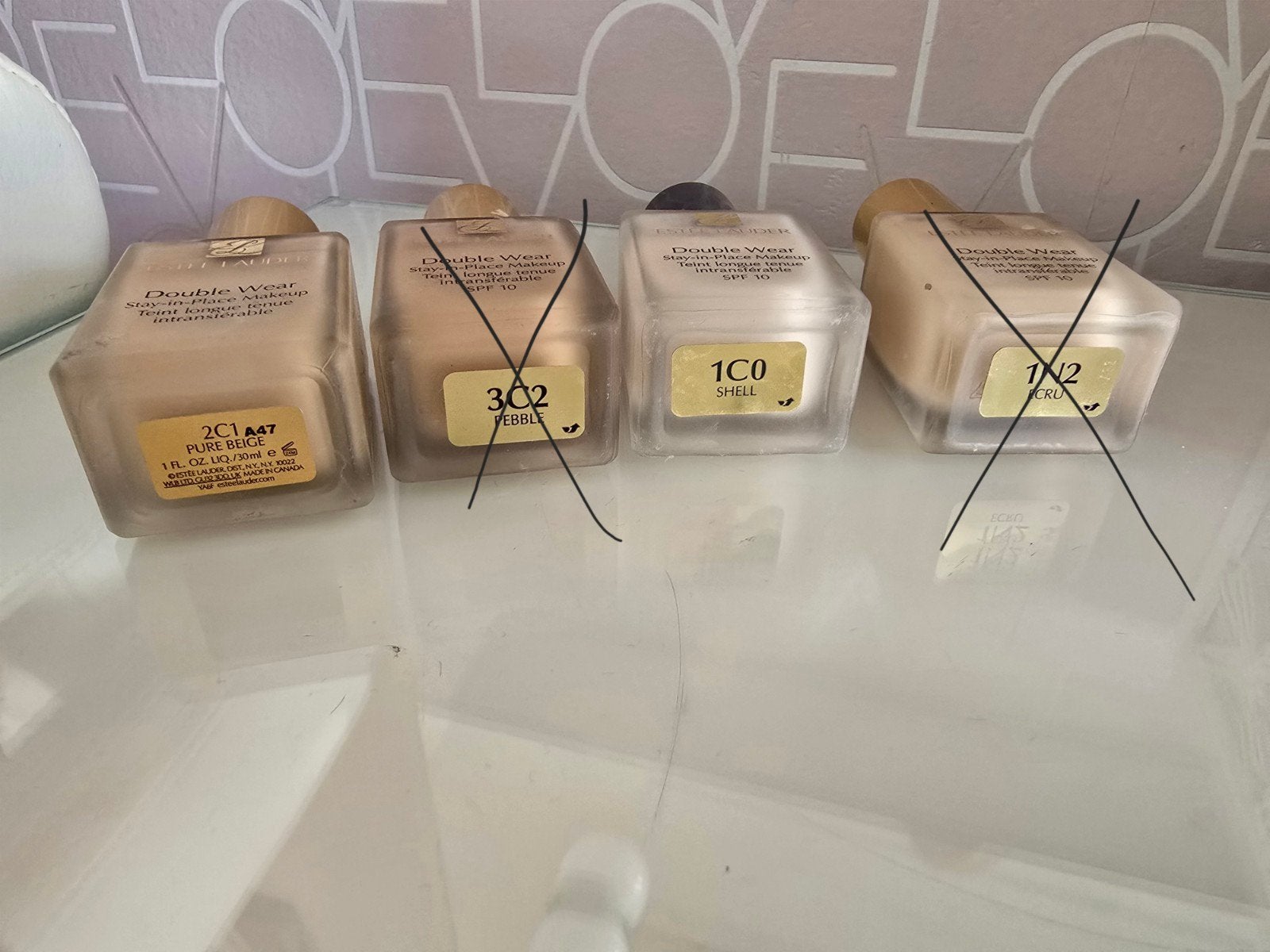 Estée Lauder Double Wear Foundation - Diverse tinten, Gebruikt, Gehele gezicht, Beige, Ophalen of Verzenden