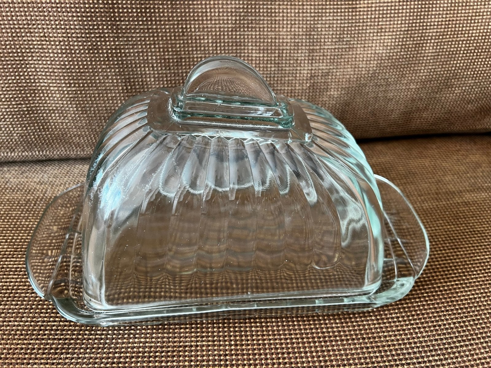 Kaasstolp/ boterstolp van persglas/retro-vintage, Ophalen of Verzenden