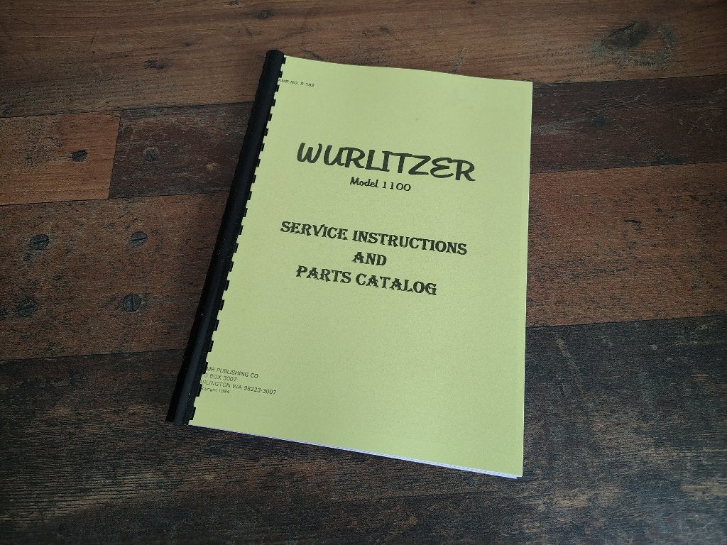 Service Manual: Wurlitzer 1100 (1948) jukebox nieuw !!, Verzamelen, Verzenden, Nieuw, 1950 tot 1960, Seeburg