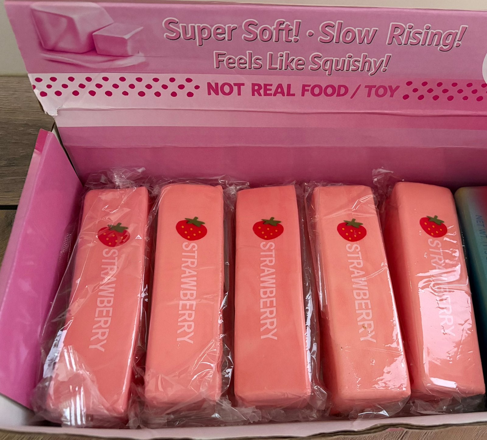 strawberry butter squishy’s (speelgoed) nieuw, Ophalen of Verzenden, Nieuw, Jongen of Meisje