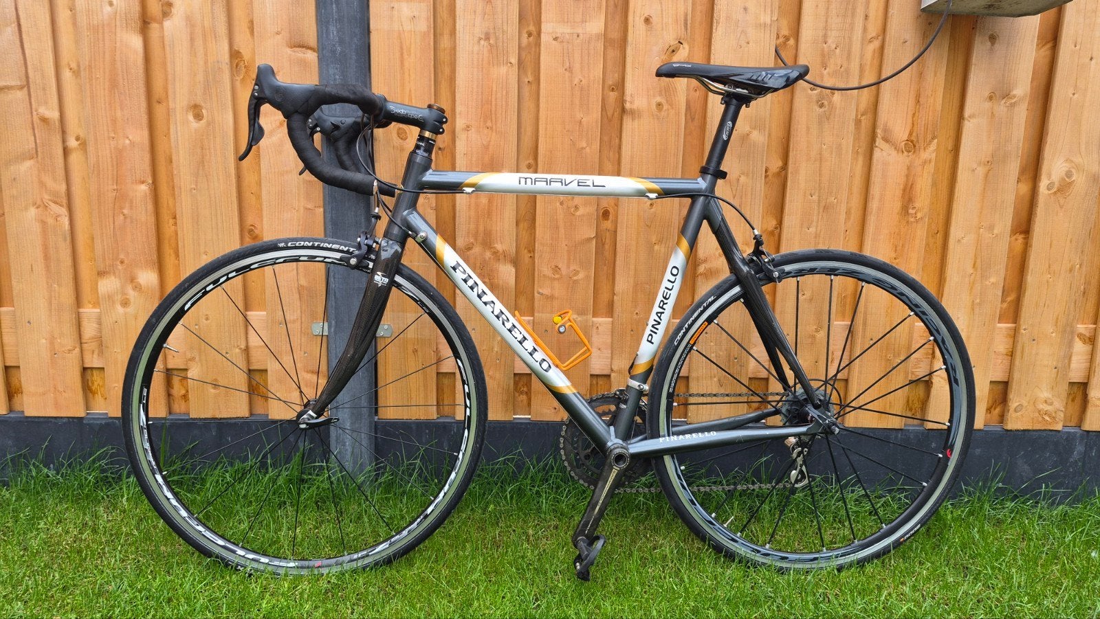 Pinarello Marvel racefiets, 57 cm. frame, campagnolo, 28 inch, Gebruikt, Velgrem, Aluminium