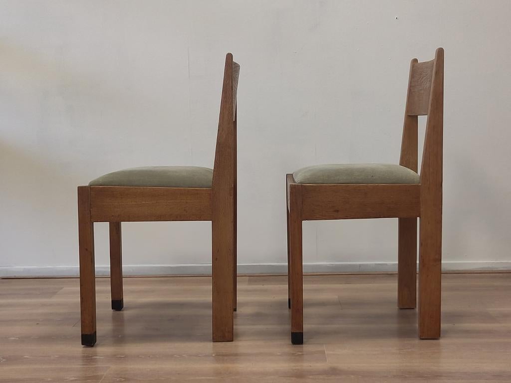 2x Art Deco stoel LOV Oosterbeek eetkamerstoel hout stoelen, Ophalen, Gebruikt, Twee, Bruin